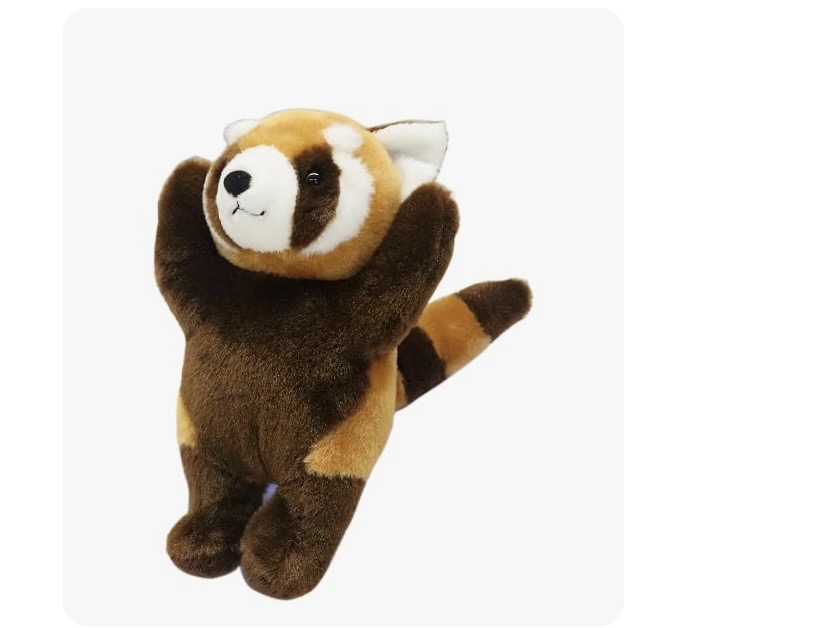 Squid ZOO レッサーパンダ 威嚇ポーズ ぬいぐるみ Sサイズ / ちょっとコミカルな表情がクセになる一品